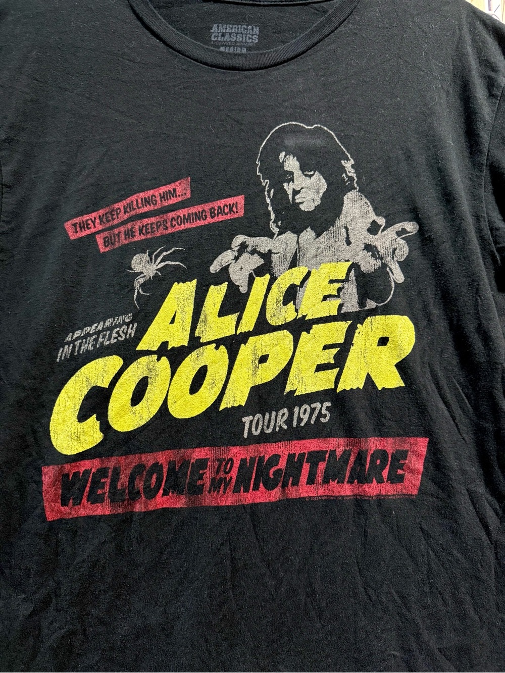 🔥Alice Cooper American Classics Welcome to my Nightmare 1975 Graphic Tshirt M